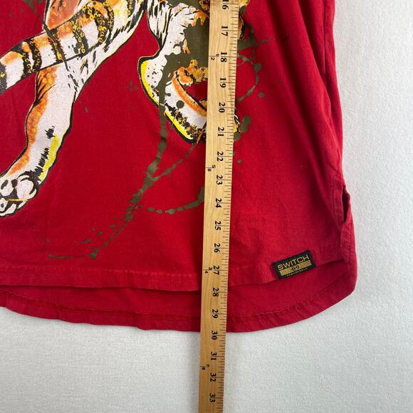 Switch Remarkable T-Shirt, Red With Tiger, Mens Size M? - Picture 4 of 8